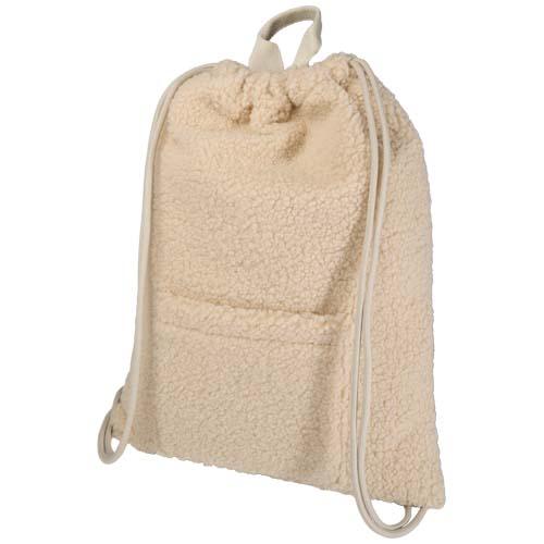 Bear GRS recycled sherpa drawstring backpack 9L