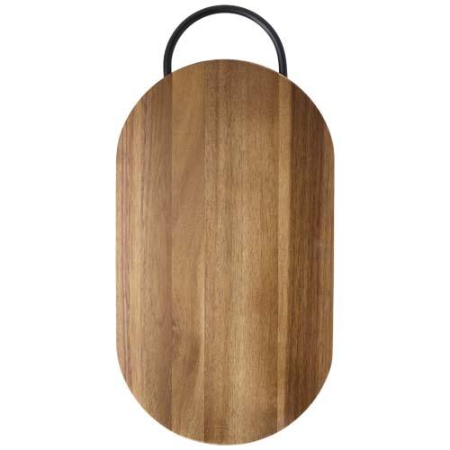 Prestige acacia wood chopping board with bread knife
