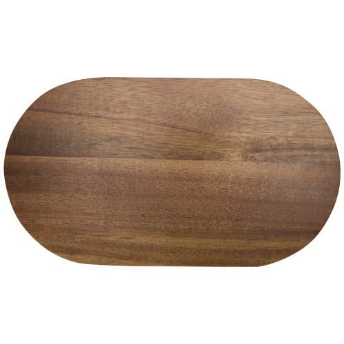 Edge acacia wood serving tray
