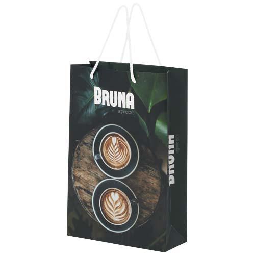 Handmade 170 g/m2 integra paper bag with plastic cord handles - 24 x 9 x 36 cm