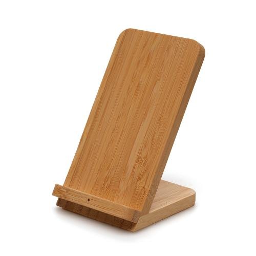 Wireless Bamboo Charger and Stand