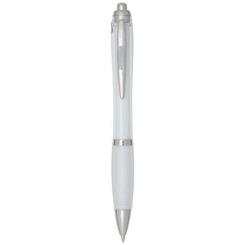 Nash RCS recycled plastic ballpoint pen with coloured barrel and grip (blue ink)