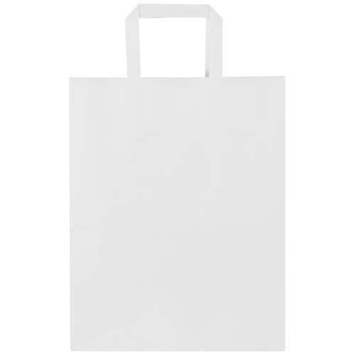 Kraft 80 g/m2 paper bag with flat handles - 25 x 15 x 32 cm