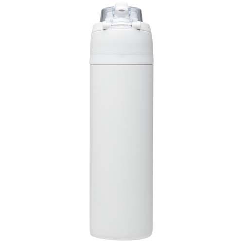 Theron 800 ml RCS recycled single wall stainless steel water bottle with dual function lid