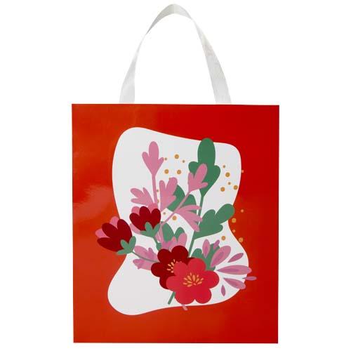 Smartfold 210 g/m² paper bag with ribbon handles and matt lamination -  31 x 12 x 39 cm