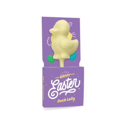 Easter - Eco Lolly Box - White Chocolate - Duck Lolly