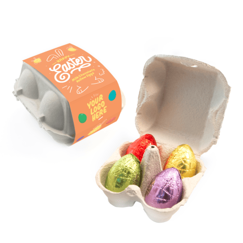 Easter - Egg Box - Hollow Chocolate Eggs - x4