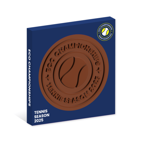 Tennis Season - Eco Window Box - Milk Chocolate Disc - 100mm
