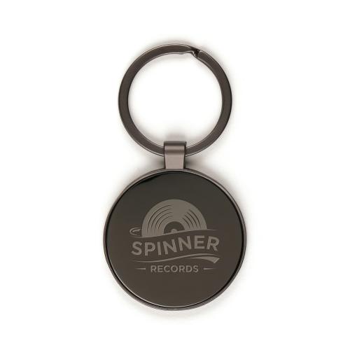 UV Printed Circular Steel Keyring